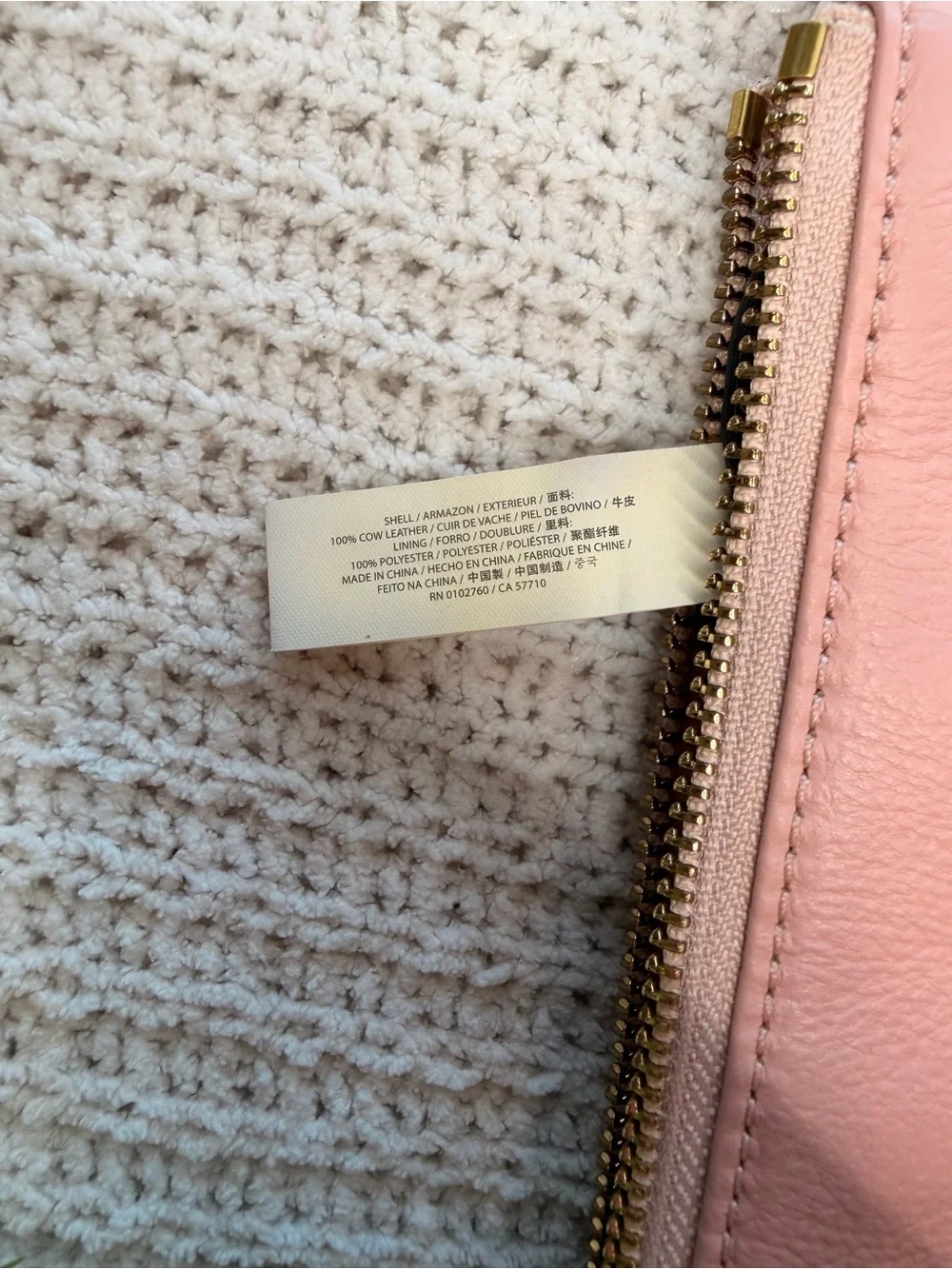 kate spade Pale Pink Leather Bow Crossbody
